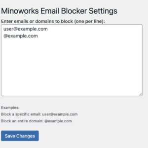 Minoworks Email Blocker