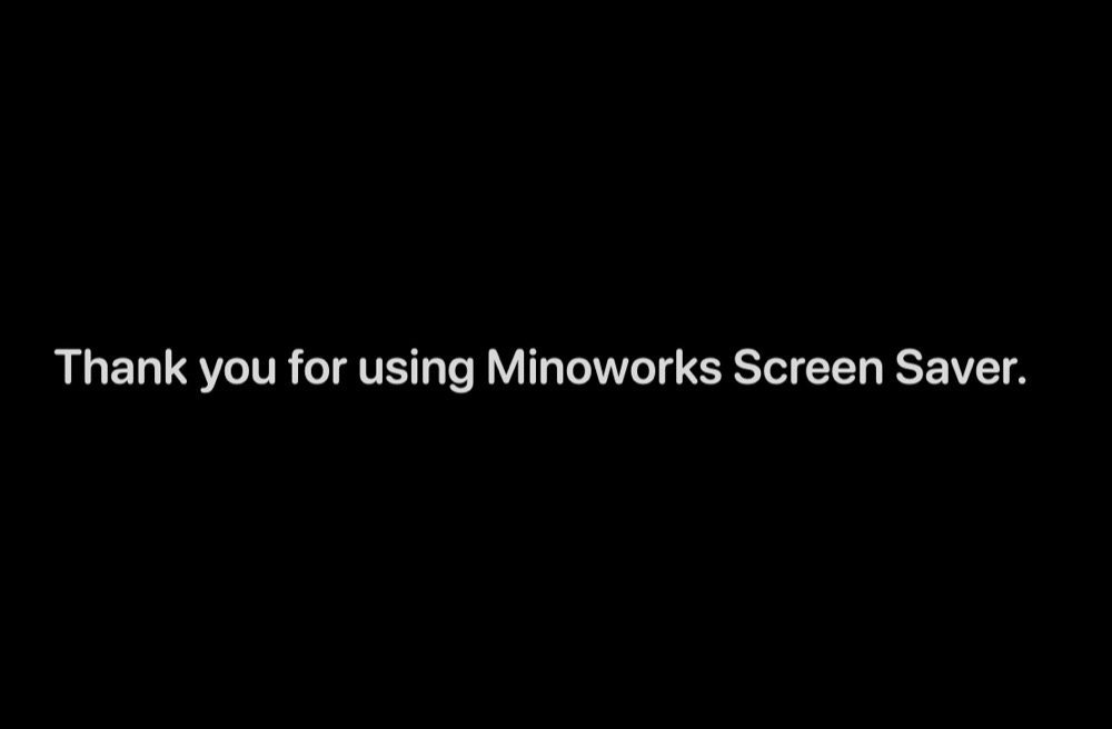 Minoworks Screen Saver - License Minoworks Screen Saver - License