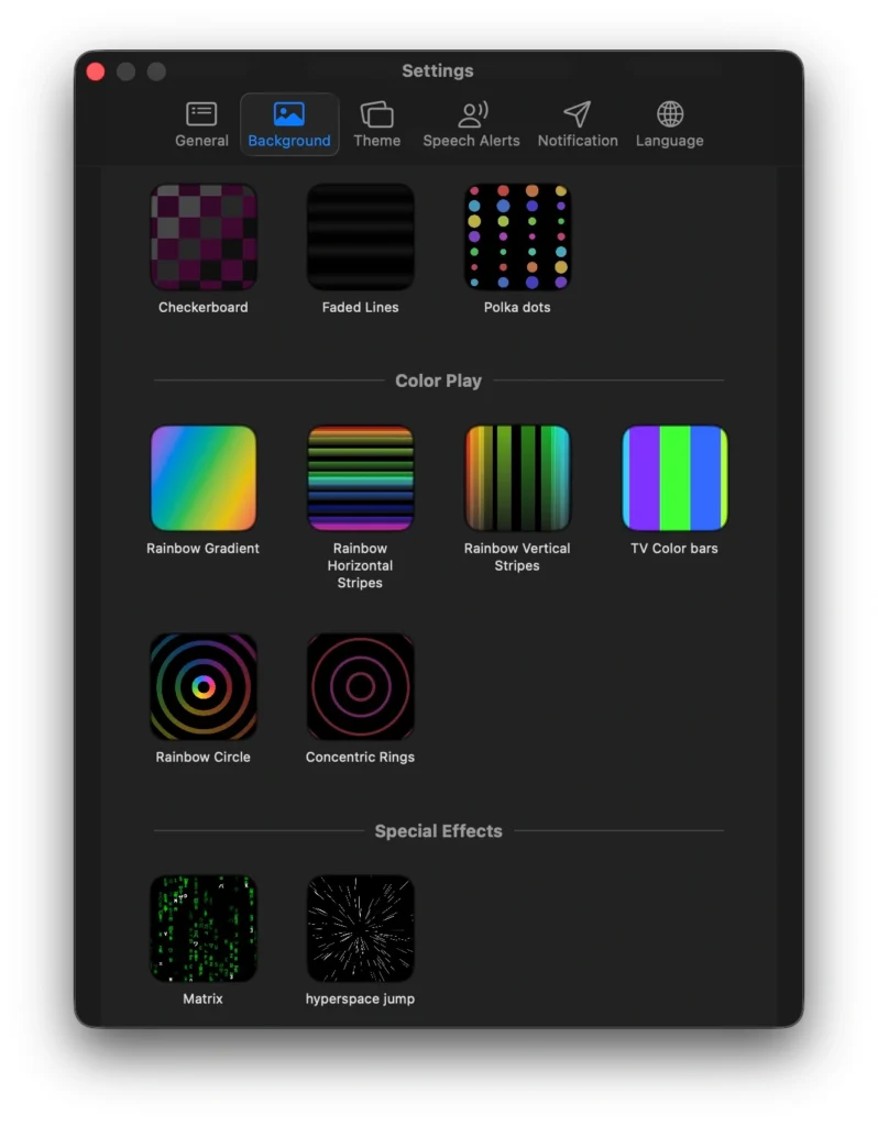 미노웍스 시계 배경화면 옵션