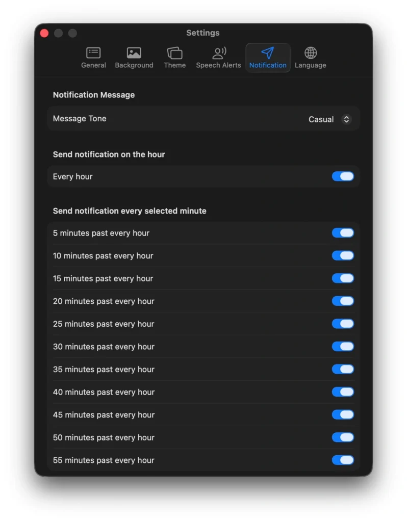 미노웍스 시계 배경화면 옵션