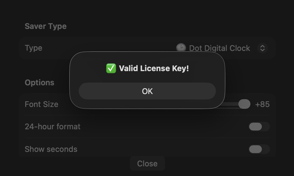 미노웍스 스크린 세이버 - 라이센스 키