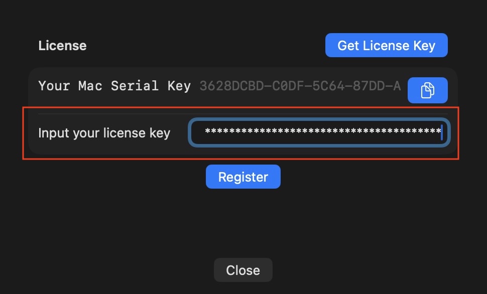 미노웍스 스크린 세이버 - 라이센스 키